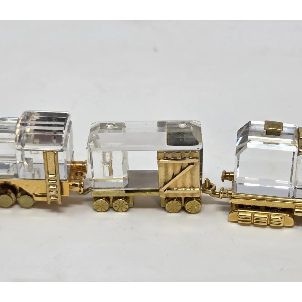 Swarovski Crystal Memories Journeys Train Set 4pc Locomotive Tender COA Boxes